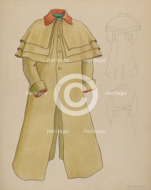 Man's Great Coat, c. 1937. Creator: Frederick Jackson.