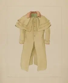 Man's Great Coat, c. 1937. Creator: Frederick Jackson