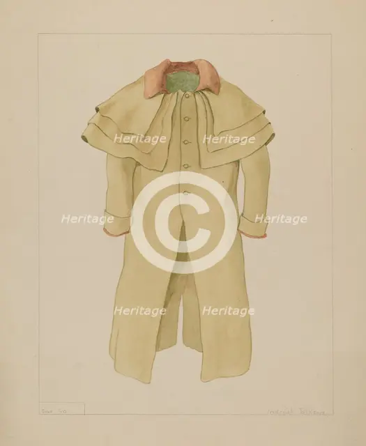 Man's Great Coat, c. 1937. Creator: Frederick Jackson.