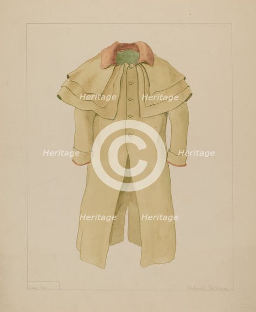 Man's Great Coat, c. 1937. Creator: Frederick Jackson.