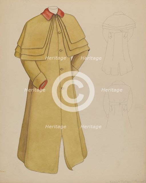 Man's Great Coat, c. 1937. Creator: Frederick Jackson.