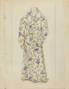 Man's Dressing Gown, c. 1939. Creator: Jessie M. Benge