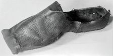 Man's Horned Toe Shoe, England, 16th century. Creator: Unknown
