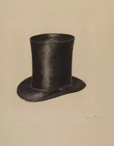 Man's Hat, 1935/1942. Creator: Bessie Forman