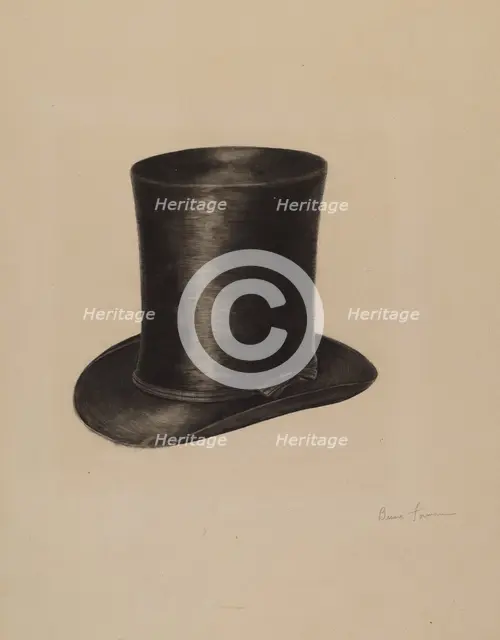 Man's Hat, 1935/1942. Creator: Bessie Forman.