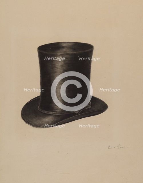 Man's Hat, 1935/1942. Creator: Bessie Forman.