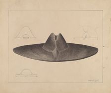 Man's Hat, 1935/1942. Creator: William Mills
