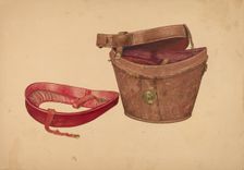 Man's Hat Box, c. 1940. Creator: Lelah Nelson