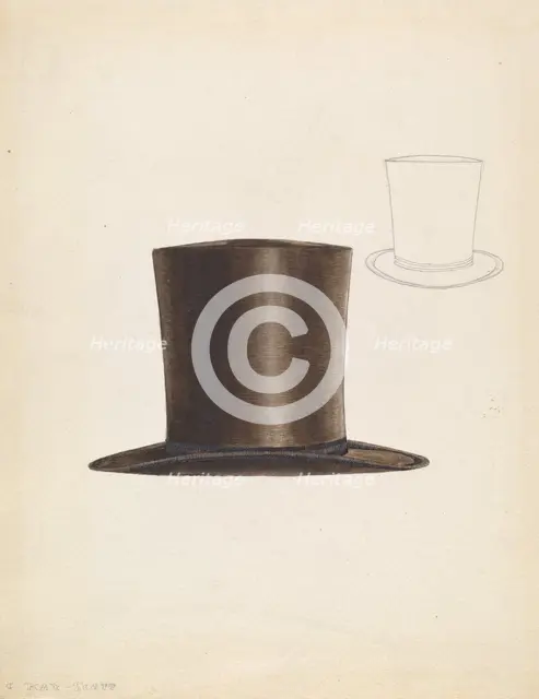 Man's Hat, c. 1937. Creator: Creighton Kay-Scott.