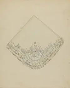 Man's Handkerchief, c. 1936. Creator: Sylvia DeZon