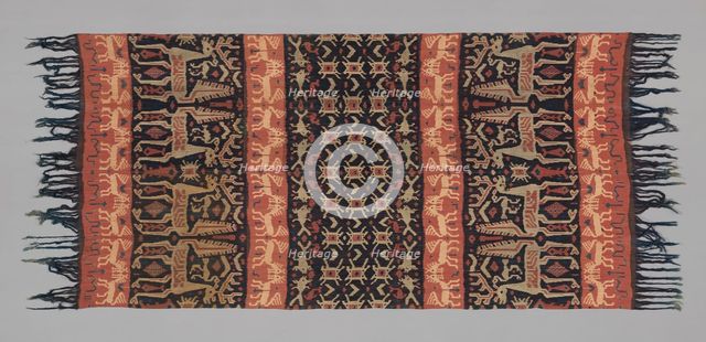 Man's Hinggi Cloth (Warp-Ikat Mantle), Indonesia, 19th century. Creator: Unknown.