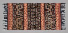 Man's Hinggi Cloth (Warp-Ikat Mantle), Indonesia, 19th century. Creator: Unknown