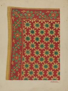 Man's Linen Kerchief, c. 1937. Creator: Percival Jenner