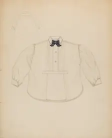 Man's Miniature Shirt, c. 1936. Creator: Sylvia DeZon