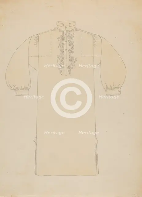 Man's Shirt, c. 1936. Creator: Catherine Fowler.