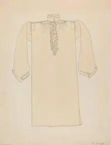 Man's Shirt, c. 1936. Creator: Margaret Knapp