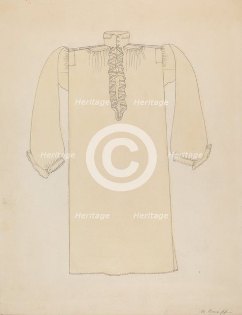 Man's Shirt, c. 1936. Creator: Margaret Knapp.