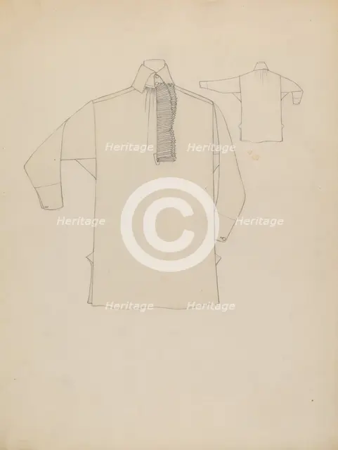 Man's Shirt, c. 1936. Creator: Rosalia Lane.