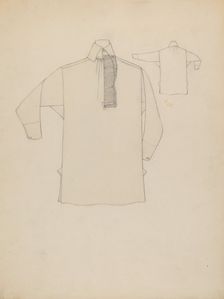 Man's Shirt, c. 1936. Creator: Rosalia Lane