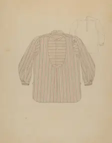 Man's Shirt, c. 1937. Creator: Henry De Wolfe