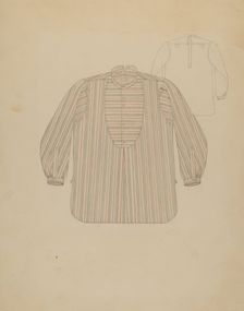 Man's Shirt, c. 1937. Creator: Henry De Wolfe