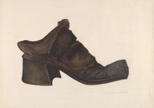 Man's Shoe, 1935/1942. Creator: Michael France