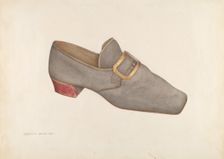 Man's Shoe, 1941. Creator: Dorothy Dwin