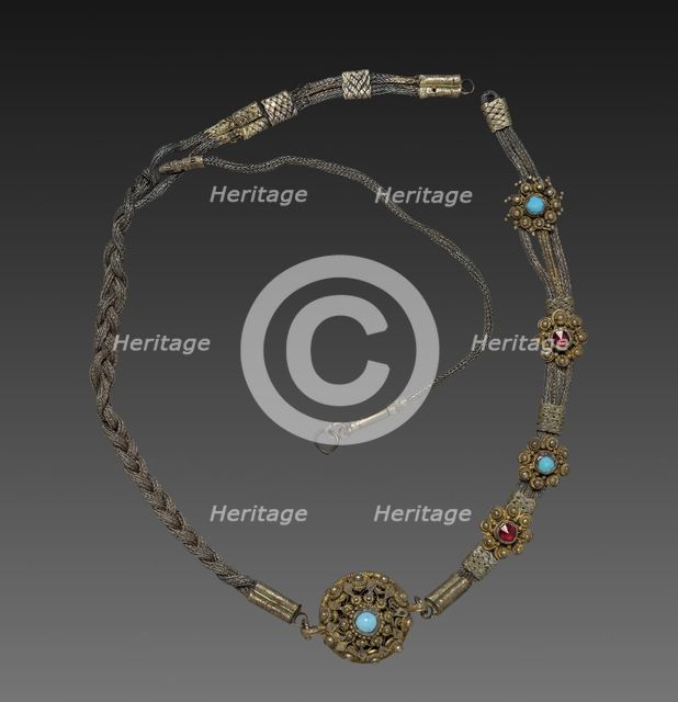 Man's Silver Chain, 1800s. Creator: Unknown.
