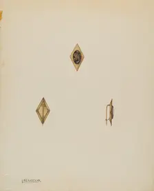 Man's Stick Pin, c. 1938. Creator: Kalamian Walton