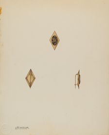Man's Stick Pin, c. 1938. Creator: Kalamian Walton