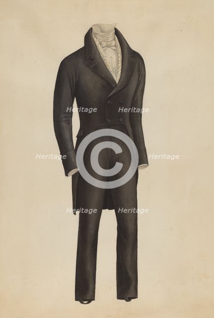 Man's Suit, 1935/1942. Creator: Henry De Wolfe.