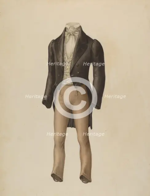 Man's Suit, 1935/1942. Creator: Henry De Wolfe.