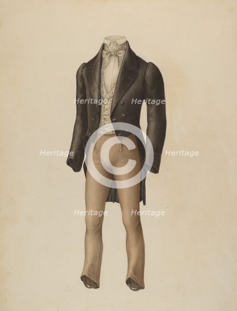 Man's Suit, 1935/1942. Creator: Henry De Wolfe.