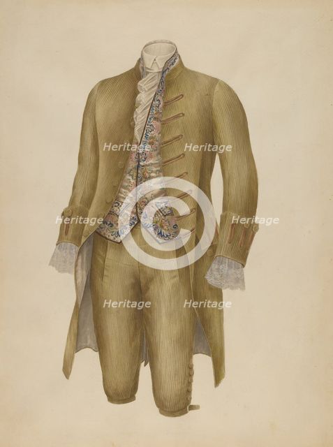 Man's Suit, 1935/1942. Creator: Henry De Wolfe.