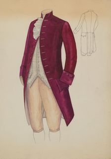 Man's Suit, 1935/1942. Creator: Nancy Crimi