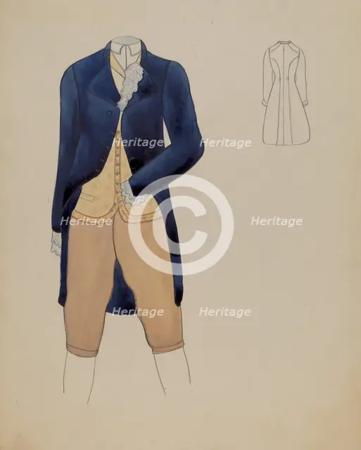 Man's Suit, 1936. Creator: Charles Criswell.