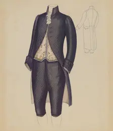 Man's Suit, c. 1936. Creator: Nancy Crimi