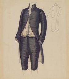 Man's Suit, c. 1936. Creator: Nancy Crimi