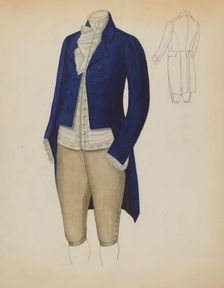 Man's Suit, c. 1936. Creator: Nancy Crimi