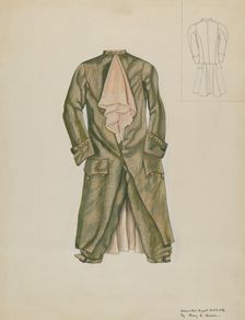 Man's Suit, c. 1937. Creator: Mary E Humes