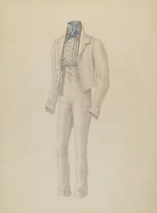 Man's Suit, c. 1939. Creator: Henry De Wolfe