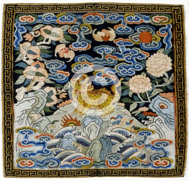 Man's Rank Badge, China, 1880/1900, Qing dynasty (1644-1911). Creator: Unknown.