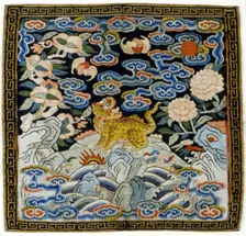 Man's Rank Badge, China, 1880/1900, Qing dynasty (1644-1911). Creator: Unknown