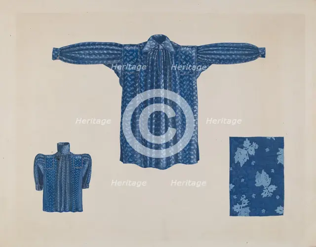 Man's Work Shirt, c. 1937. Creator: Verna Tallman.