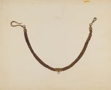Man's Watch Chain, c. 1939. Creator: Irene Lawson