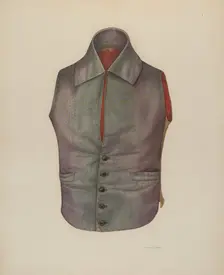 Man's Waistcoat, c. 1941. Creator: Nancy Crimi