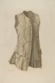 Man's Waistcoat, c. 1942. Creator: Ruggiero Pierotti