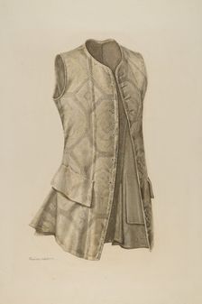 Man's Waistcoat, c. 1942. Creator: Ruggiero Pierotti
