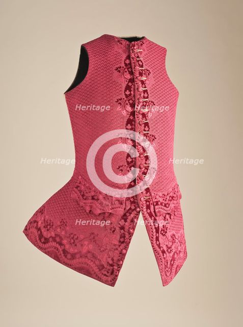 Man’s waistcoat, French, c.1750. Creator: Unknown.