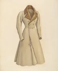 Man's Top Coat, c. 1940. Creator: Henry De Wolfe